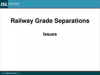 Railway Grade Separations