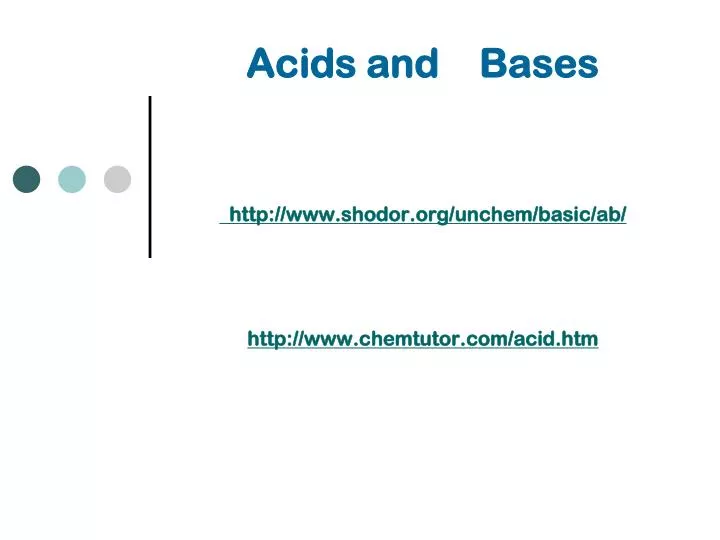 acids and bases http www shodor org unchem basic ab http www chemtutor com acid htm