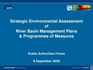 Public Authorities Forum 8 September 2008