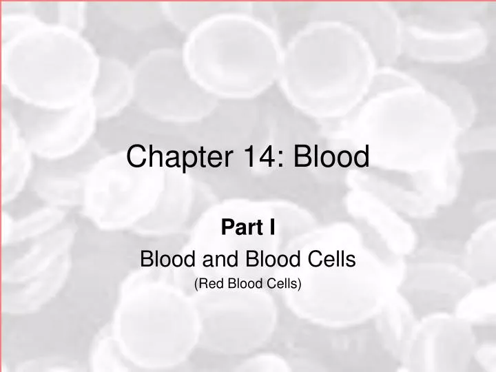 chapter 14 blood