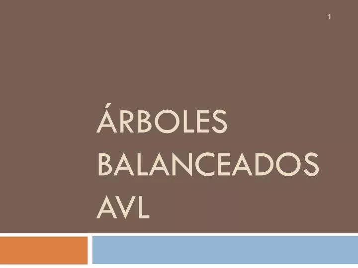 rboles balanceados avl