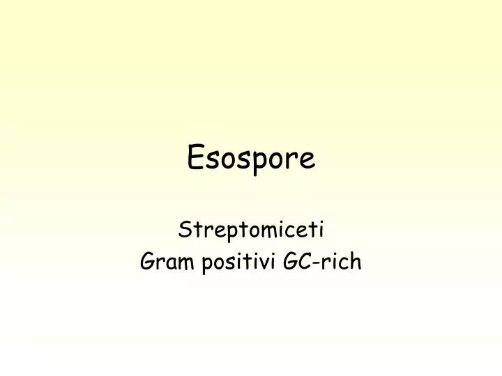 esospore