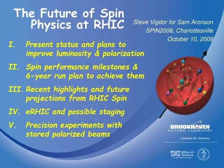 the future of spin physics at rhic