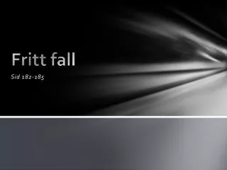 fritt fall