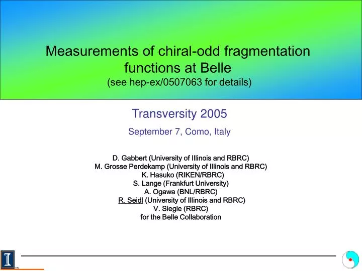 measurements of chiral odd fragmentation functions at belle
