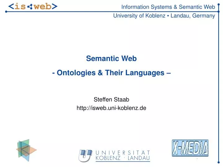 semantic web ontologies their languages