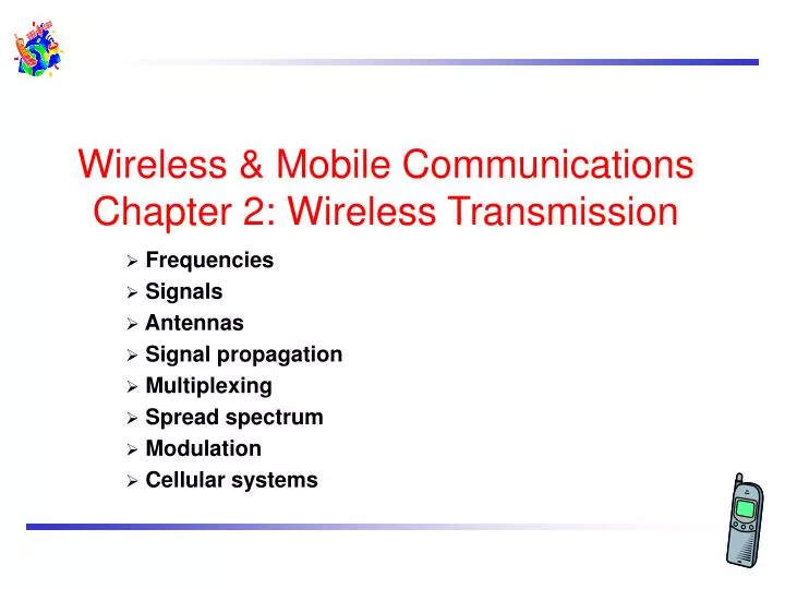 wireless mobile communications chapter 2 wireless transmission
