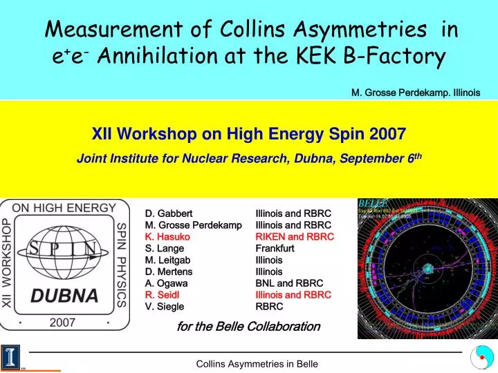 measurement of collins asymmetries in e e annihilation at the kek b factory