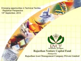 Rajasthan Venture Capital Fund Managed by Rajasthan Asset Management Company Private Limited