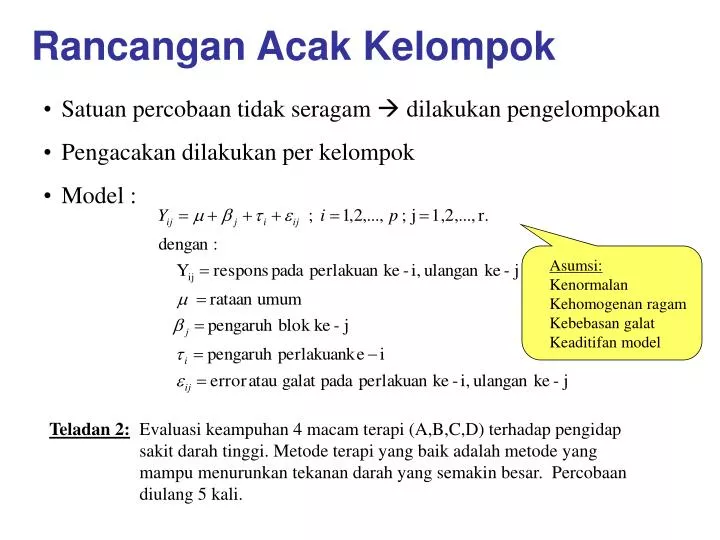 rancangan acak kelompok