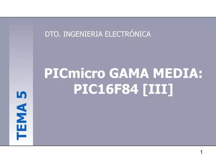 picmicro gama media pic16f84 iii