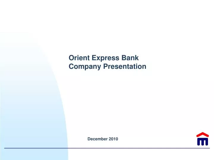 orient express bank company presentation