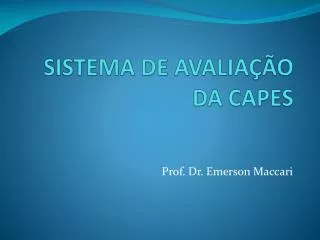 sistema de avalia o da capes