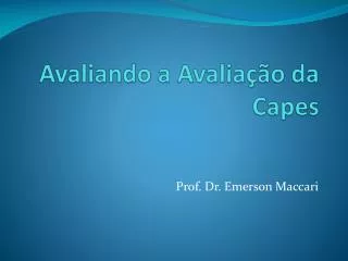 avaliando a avalia o da capes
