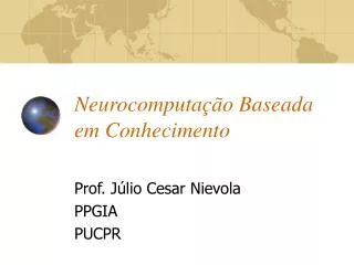 neurocomputa o baseada em conhecimento