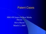 Patent Cases - slide 1