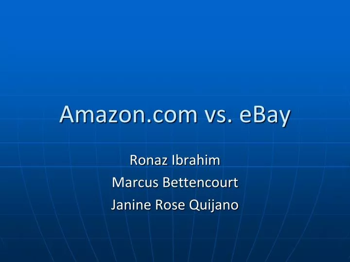 amazon com vs ebay