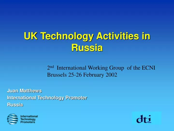 uk technology activities in russia
