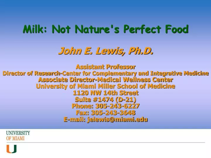 milk not nature s perfect food