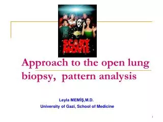 Approach to the open lung biopsy, pattern analysis