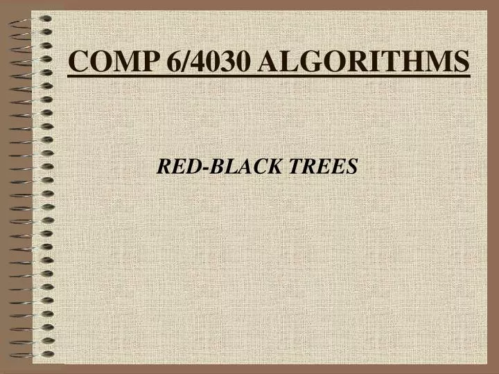 comp 6 4030 algorithms