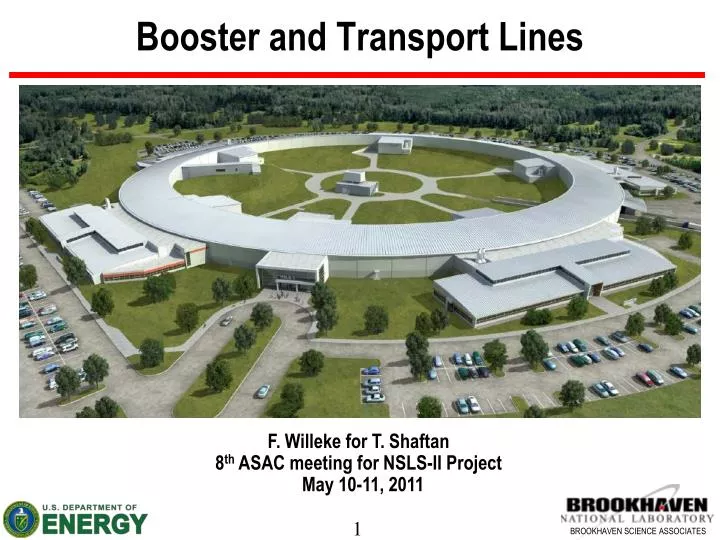 booster and transport lines