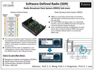 Software-Defined Radio (SDR) Radio Broadcast Data System (RBDS) Sub-team ?