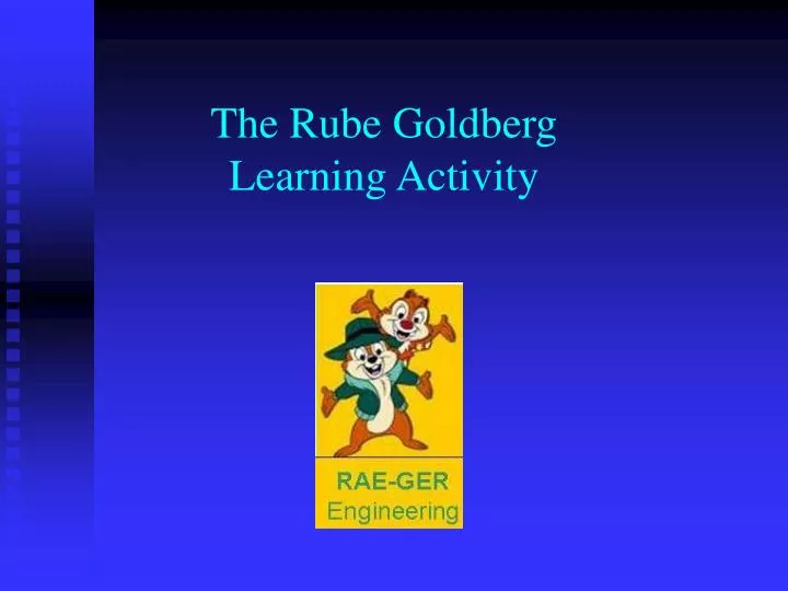 the rube goldberg learning activity