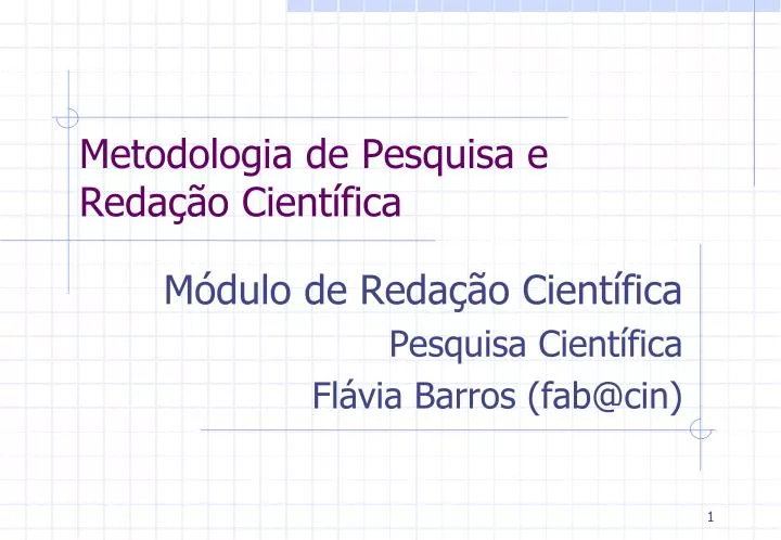 metodologia de pesquisa e reda o cient fica