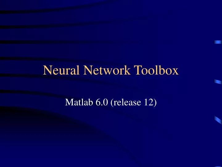 neural network toolbox
