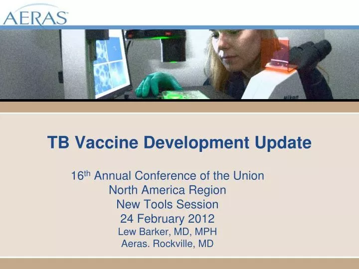 tb vaccine development update