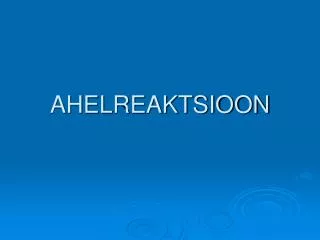 ahelreaktsioon
