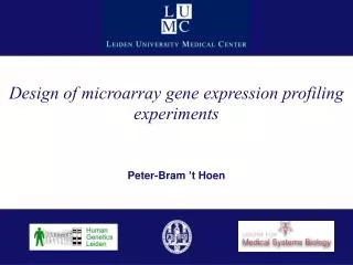 Design of microarray gene expression profiling experiments