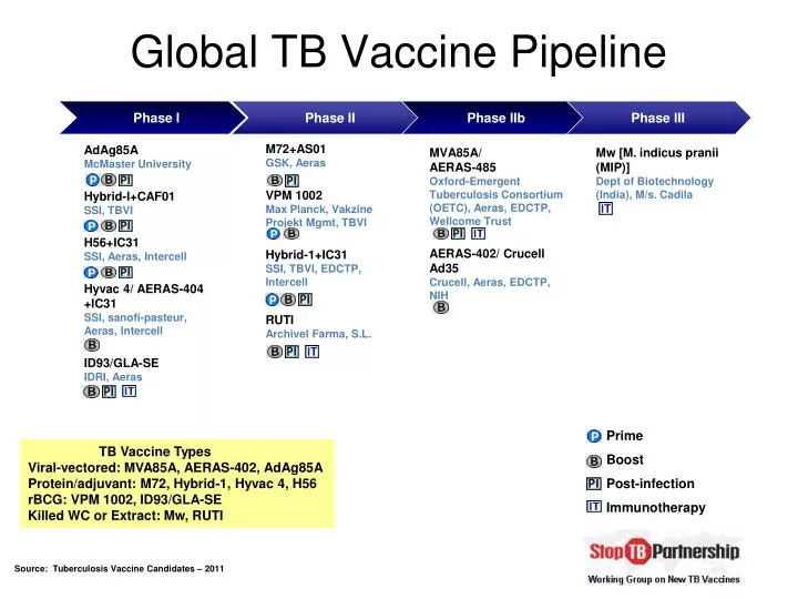 global tb vaccine pipeline