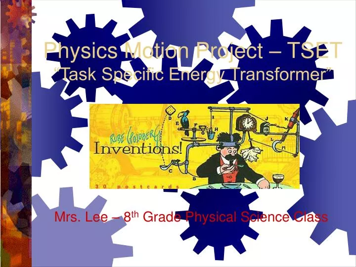 physics motion project tset task specific energy transformer
