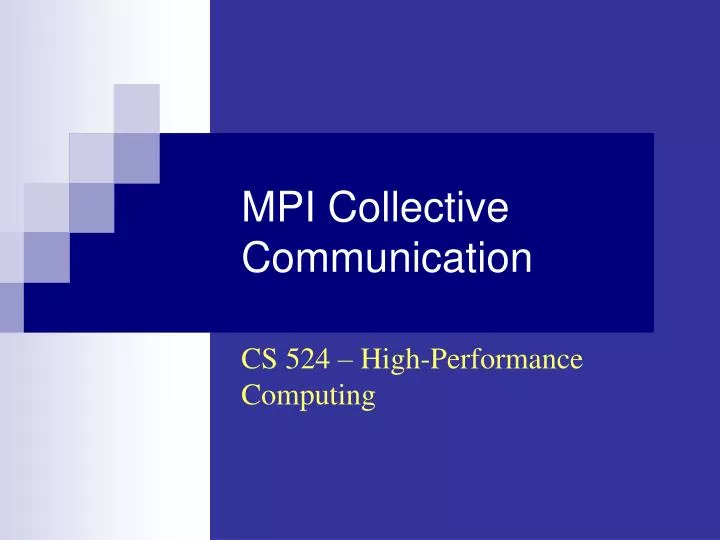 mpi collective communication