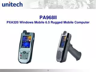 PA968II PXA320 Windows Mobile 6.5 Rugged Mobile Computer