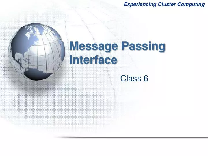 message passing interface