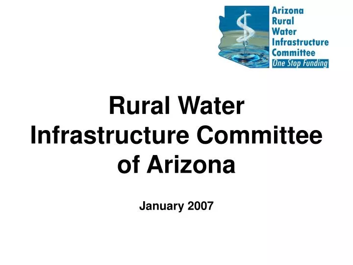 rural water infrastructure committee of arizona