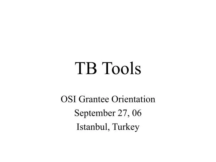 tb tools