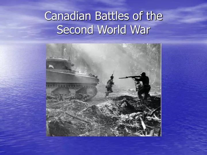 canadian battles of the second world war
