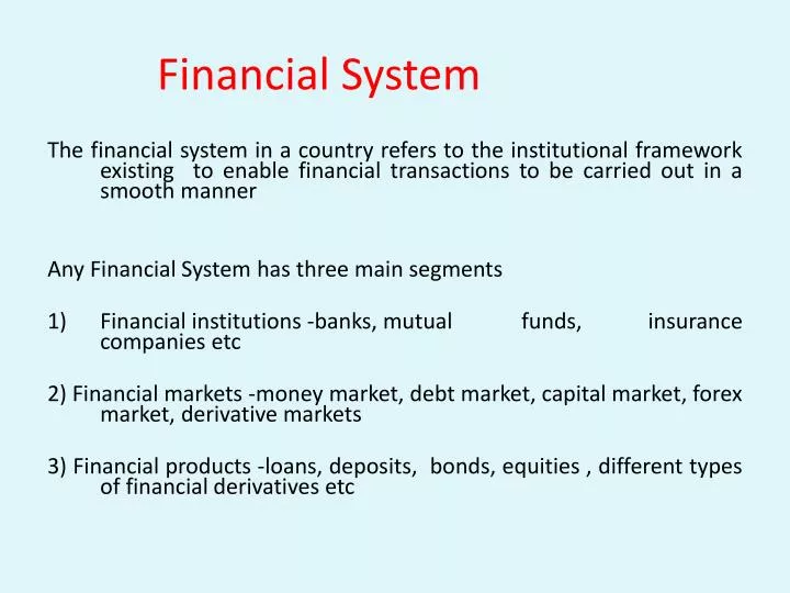 financial system