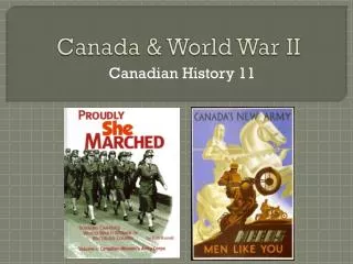 Canada &amp; World War II