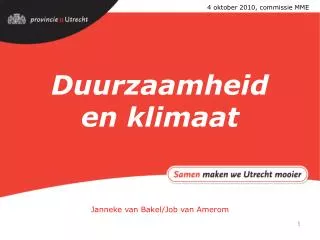 duurzaamheid en klimaat