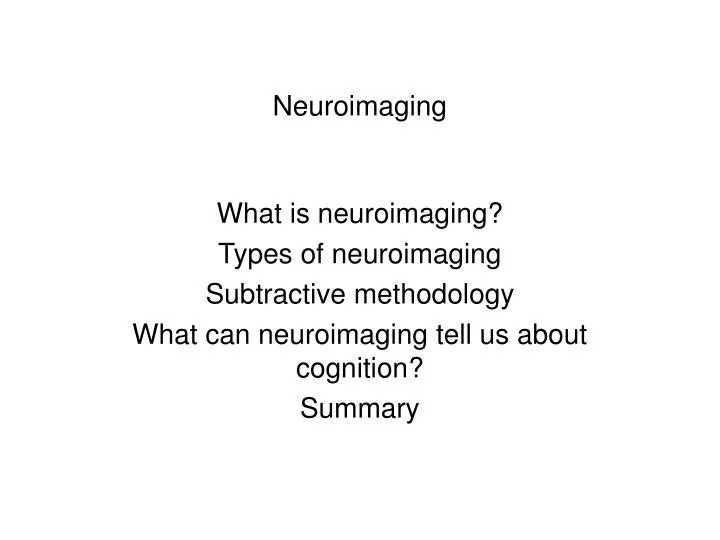 neuroimaging