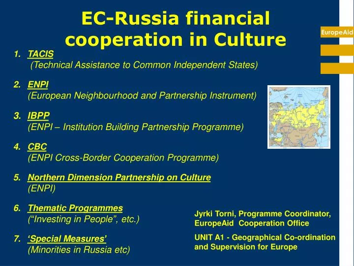 ec russia financial cooperation in culture