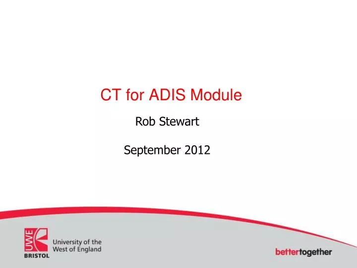 ct for adis module