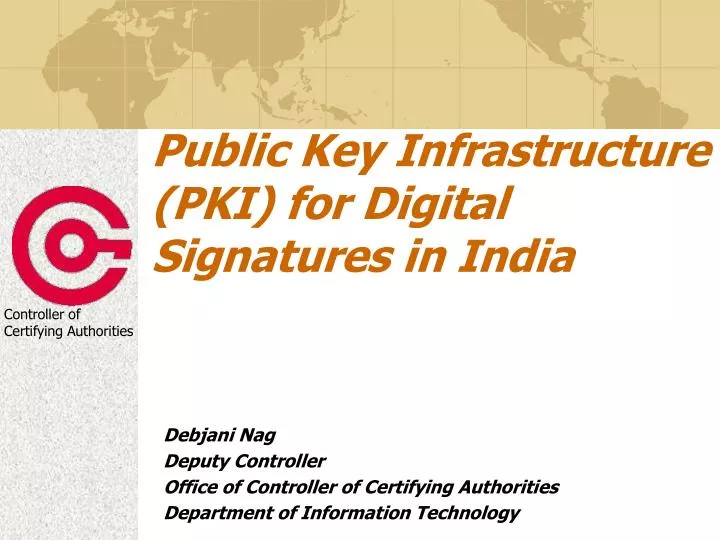 public key infrastructure pki for digital signatures in india