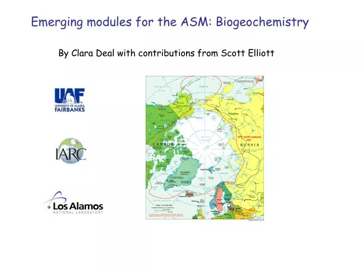 emerging modules for the asm biogeochemistry