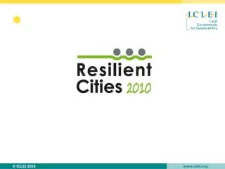 Resilient Cities 2010 in Numbers